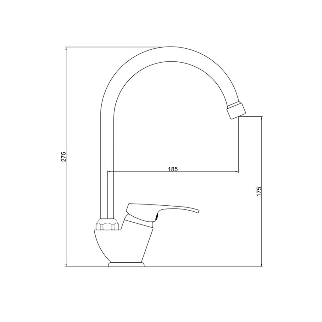 Смеситель для кухни Базис (Base) 3205258C-B01