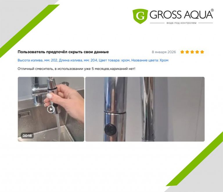 Актуальные отзывы о товарах GROSS AQUA