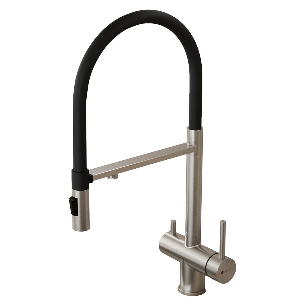 Смеситель для кухни с подключением к фильтру воды Сталь (Neosteel) 3188611SSB