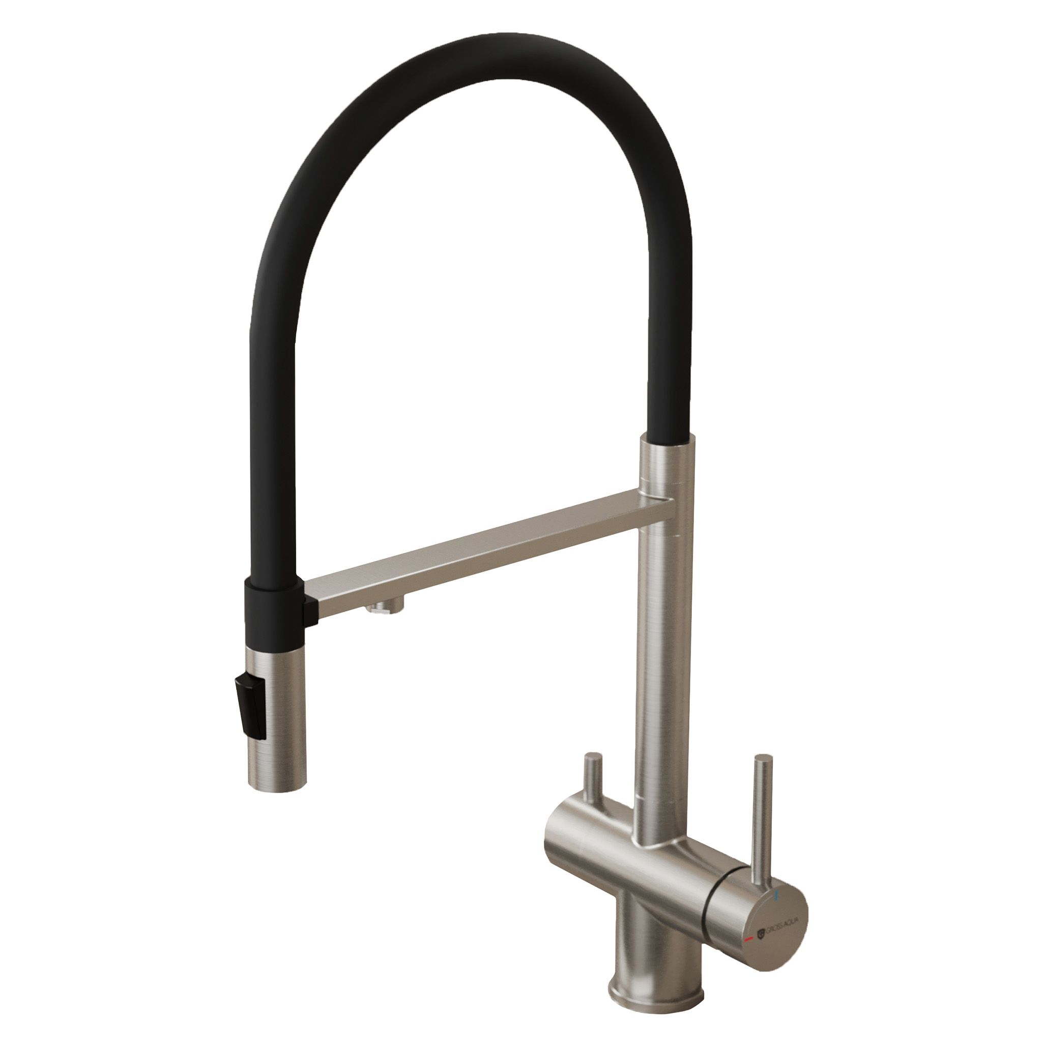 Смеситель для кухни с подключением к фильтру воды Сталь (Neosteel) 3188611SSB